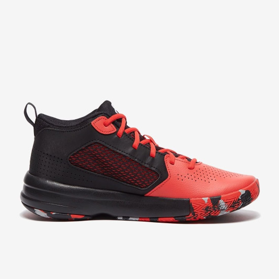 Sepatu Basket Under Armour Lockdown 5 Versa Red Black White 3023949-601