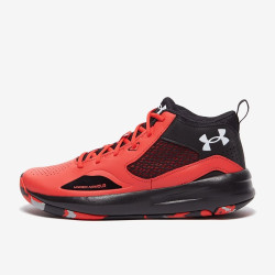 Sepatu Basket Under Armour Lockdown 5 Versa Red Black White 3023949-601