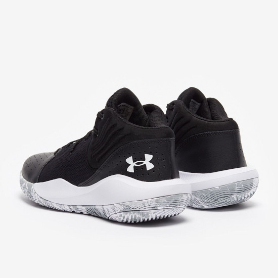 Sepatu Basket Under Armour Jet 21 Black White White 3024260-001