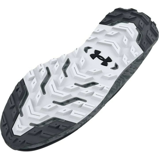 Sepatu Lari Under Armour Charged Bandit 2 SP Trail Black Pitch Grey White 3024725 003-8.5