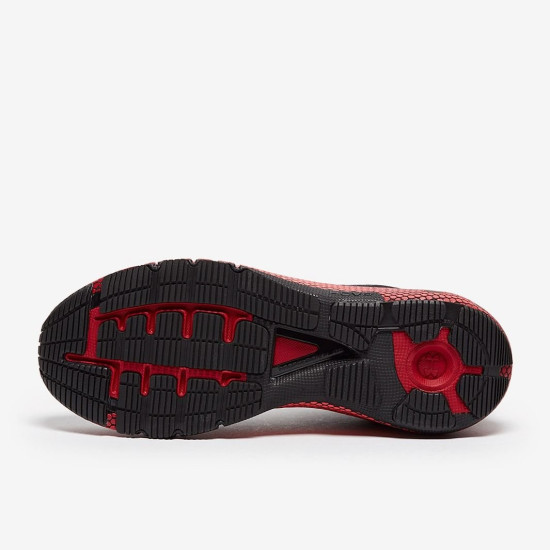 Sepatu Lari Under Armour HOVR Machina 2 CLRSHFT Black Venom Red Black 3024740-001