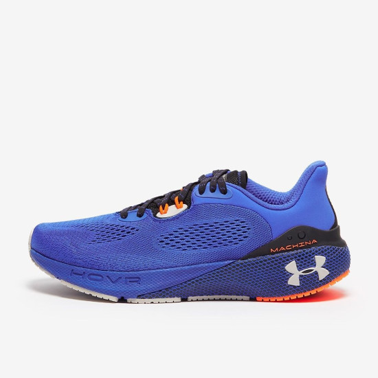 Sepatu Lari Under Armour HOVR Machina 3 Versa Blue Black Ghost Gray 3024899-401