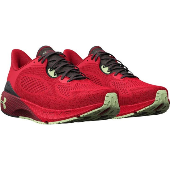 Sepatu Lari Under Armour HOVR Machina 3 Radio Red Jet Grey Phospor Green 3024899 602-7