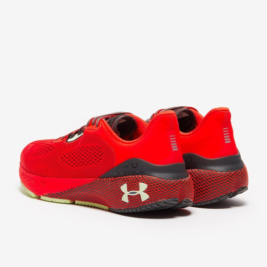 Sepatu Lari Under Armour HOVR Machina 3 Radio Red Jet Gray Phosphor Green 3024899-602