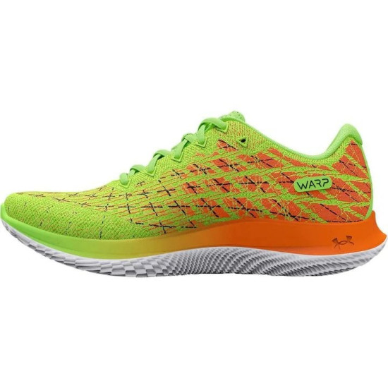 Sepatu Lari Under Armour Flow Velociti Wind 2 Quirky Lime Blaze Orange Black 3024903 300-9