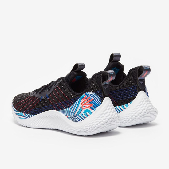 Sepatu Basket Under Armour Curry 10 Magic Black Fuse Teal Bolt Red 3025093-001