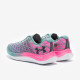 Sepatu Lari Under Armour Flow Velociti Wind 2 DL Retro Teal Electro Pink Black 3025160-300