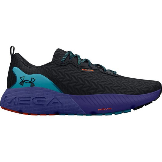 Sepatu Lari Under Armour HOVR Mega 3 Black Sonar Blue 3025308 004-9.5