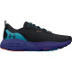 Sepatu Lari Under Armour HOVR Mega 3 Black Sonar Blue 3025308 004-9.5