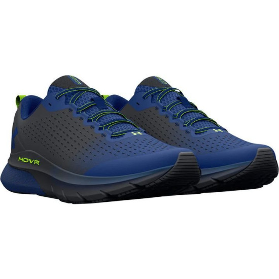 Sepatu Lari Under Armour HOVR Turbulence Blue Mirage Black 3025419 401-8.5