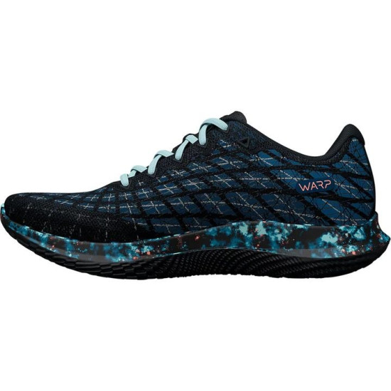 Sepatu Lari Under Armour Flow Velociti Wind 2 Black Petrol Blue 3025438 001-7