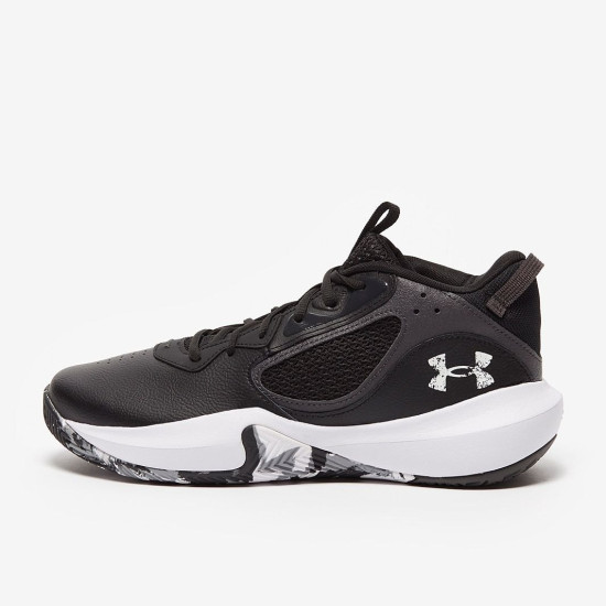 Sepatu Basket Under Armour Lockdown 6 Black White White 3025616-001