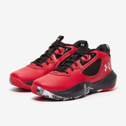 Sepatu Basket Under Armour Lockdown 6 Red Black White 3025616-600