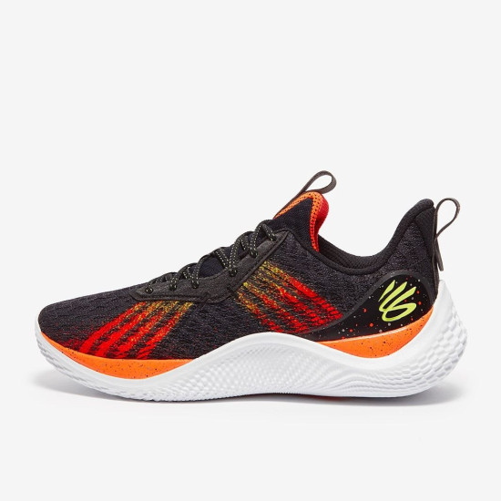 Sepatu Basket Under Armour Curry 10 Black Bolt Red Yellow Ray 3025620-001