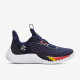 Sepatu Basket Under Armour Curry 9 Midnight Navy Orange White 3025684-406