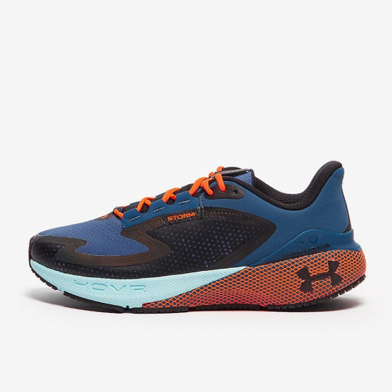 Sepatu Lari Under Armour HOVR Machina 3 Storm Black Petrol Blue Black 3025797-001