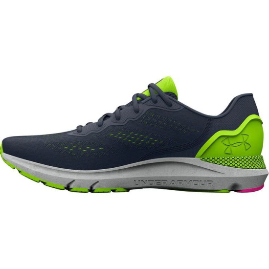 Sepatu Lari Under Armour HOVR Sonic 6 Downpour Grey Lime Surge Rebel Pink 3026121 400-7