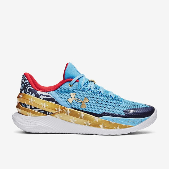 Sepatu Basket Under Armour Curry 2 Low Flo Tro Tonic Midnight Navy Metallic Gold 3026276-402