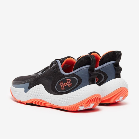 Sepatu Basket Under Armour Spawn 5 Black Gravel After Burn 3026285-001