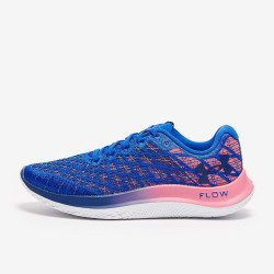 Sepatu Lari Under Armour Flow Velociti Wind 2 RNAW Versa Blue Pace Pink Bauhaus Blue 3026579-400