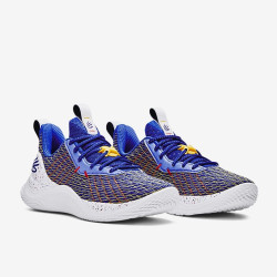 Sepatu Basket Under Armour Curry 10 Royal Taxi White 3026949-400