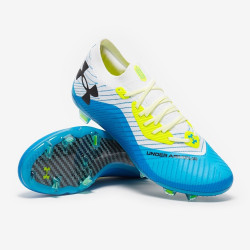 Sepatu Bola Under Armour Shadow Elite 2.0 FG White Capri Black 3027239-103