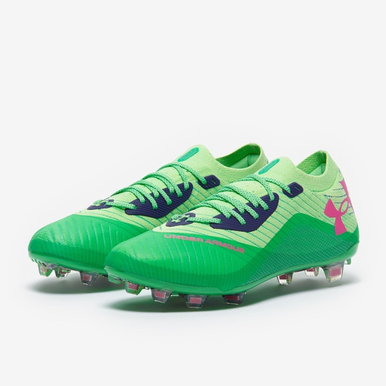 Sepatu Bola Under Armour Shadow Elite 2.0 FG Matrix Green 3027239-300