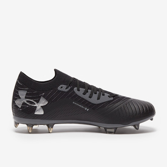 Sepatu Bola Under Armour Shadow Elite 2.0 FG Black Halo Gray 3027239-001