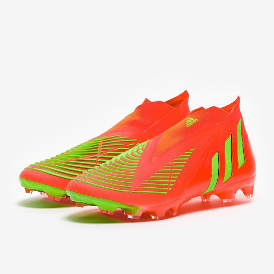 Sepatu Bola Adidas Predator Edge.1 Low SG Solar Red Team Solar Green Core Black GW1010