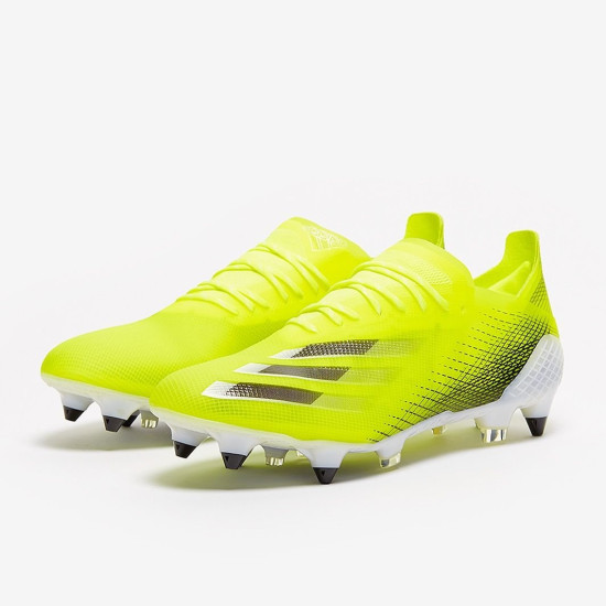 Sepatu Bola Adidas X Ghosted.1 SG Solar Yellow Core Black Team Royal Blue FW6890