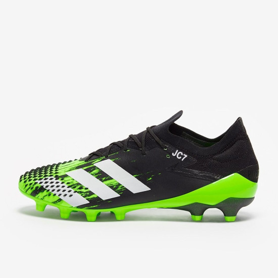 Sepatu Bola Adidas Predator Mutator.1 Low AG Signal Green White Core Black FW9748