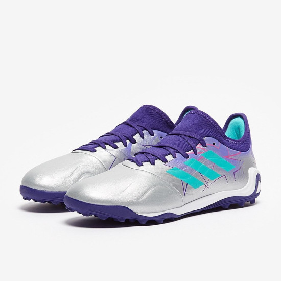 Sepatu Futsal Adidas Copa Sense.3 TF Silver Metallic Mint Rush Team Collegiate Purple GY4999