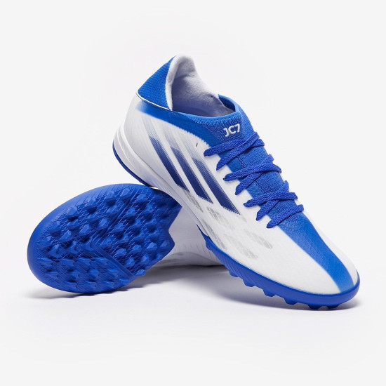 Sepatu Futsal Adidas X Speedflow.3 TF White Legacy Indigo Hi Res Blue GW7509