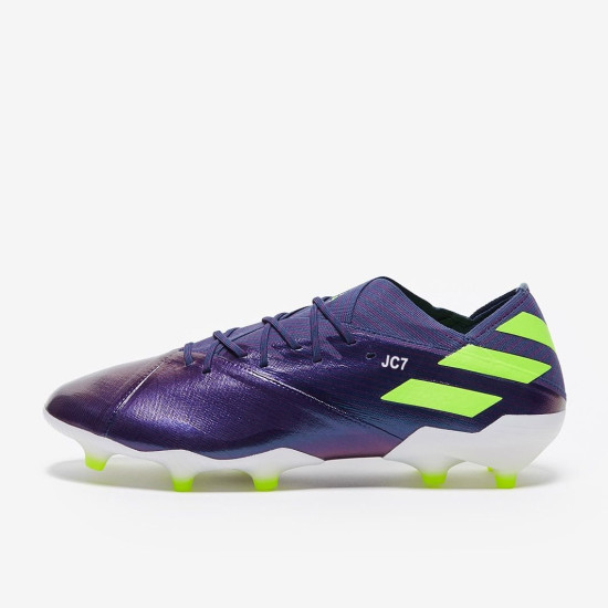 Sepatu Bola Adidas Nemeziz Messi 19.1 FG Indigo Green Glory Purple EG7332