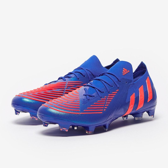 Sepatu Bola Adidas Predator Edge.1 Low FG Hi Res Blue Turbo Hi Res Blue H02954