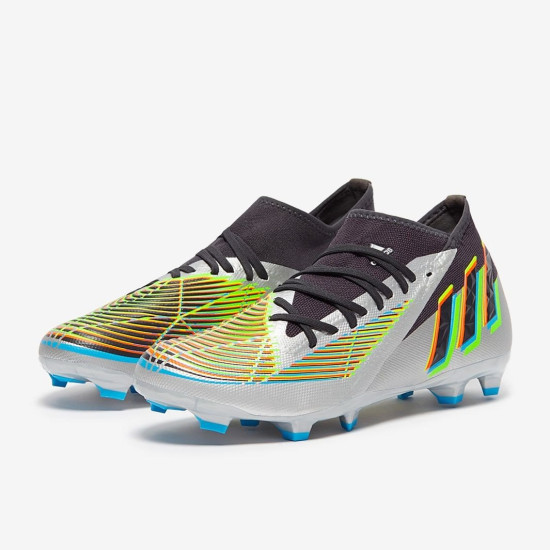 Sepatu Bola Adidas Predator Edge.3 FG Silver Metallic Core Black Solar Yellow HR1524 Sepatu Bola Adidas Predator Edge.3 FG Silver Metallic Core Black Solar Yellow HR1524
