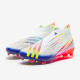 Sepatu Bola Adidas Predator Edge+ FG White Solar Yellow Power Blue GW1040