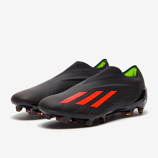 Sepatu Bola Adidas X Speedportal+ FG Core Black Solar Red Solar Green GW8410