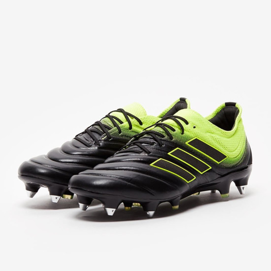 Sepatu Bola Adidas Copa 19.1 SG Core Black Solar Yellow F35847