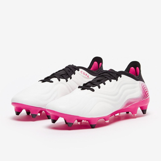 Sepatu Bola Adidas Copa Sense.1 SG White White Shock Pink FW7931