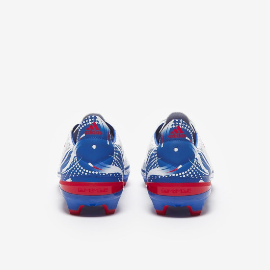 Sepatu Bola Adidas Gamemode FG White Team Collegiate Red Team Royal Blue GV6848