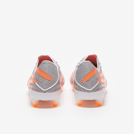 Sepatu Bola Adidas Nemeziz.1 FG White Screaming Orange Core Black FW7327