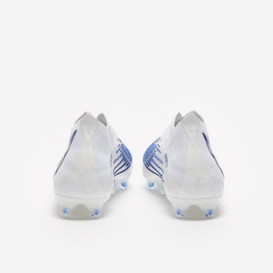 Sepatu Bola Adidas Predator Edge.1 FG White Hi Res Blue White H02931