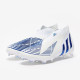 Sepatu Bola Adidas Predator Edge+ FG Off White Hi Res Blue White GV7375