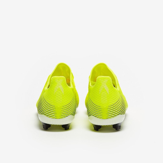Sepatu Bola Adidas X Ghosted.2 FG Solar Yellow White Team Royal Blue FW6958