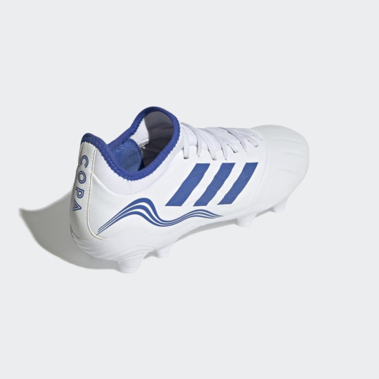 Sepatu Bola Adidas Copa Sense.3 FG White Hi Res Blue Legacy Indigo GW4959