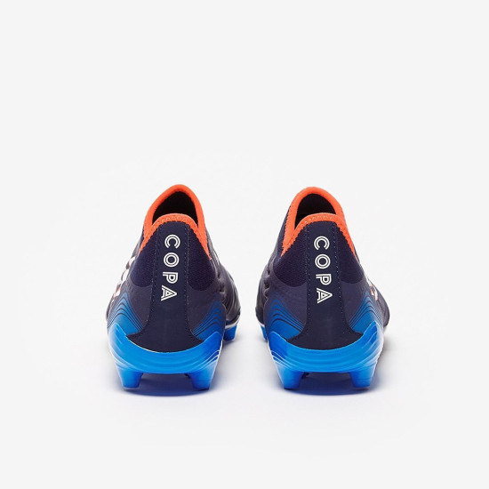 Sepatu Bola Adidas Copa Sense.3 Laceless FG Team Navy Blue White Blue Rush GW7391