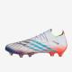 Sepatu Bola Adidas Predator Edge.1 FG White Solar Yellow Power Blue GW1028