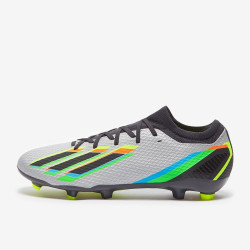 Sepatu Bola Adidas X Speedportal.3 FG Silver Metallic Core Black Solar Yellow GW8454