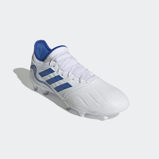 Sepatu Bola Adidas Copa Sense.3 FG White Hi Res Blue Legacy Indigo GW4959